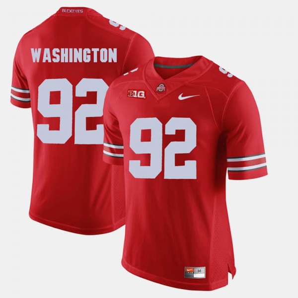 Ohio State Buckeyes Adolphus Washington Men's #92 Game Alumni Scarlet College Football Jersey 2404JUFO6